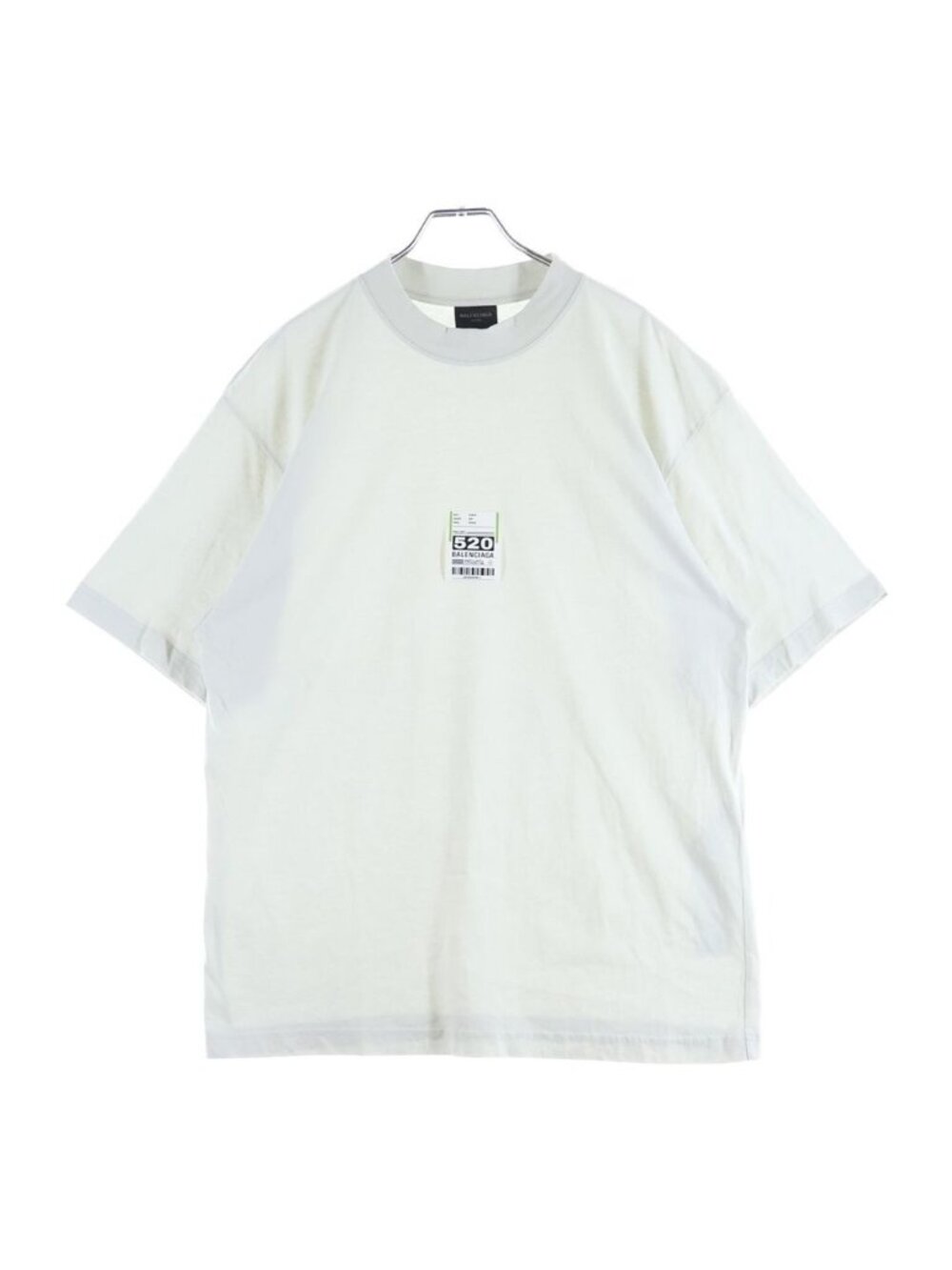 Balenciaga Flight Seal Short Sleeve T-Shirt Light Blue